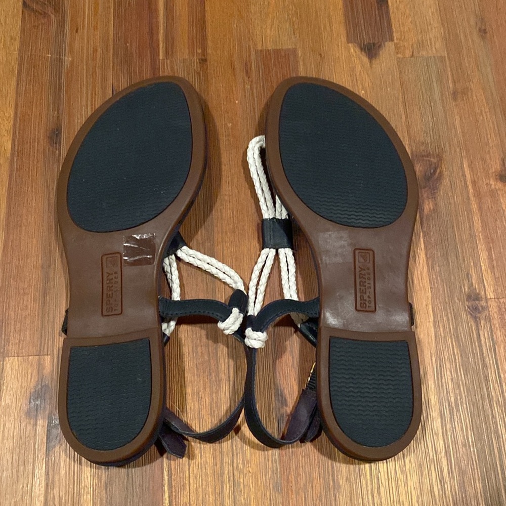 Sperry Blue and White Comfort Sandals - Picture 2 of 5